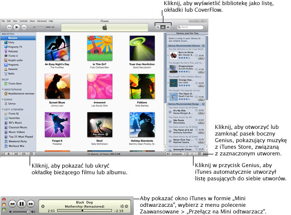 iTunes customizing.9 Dostosowanie okna iTunes