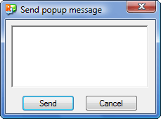 Radmin tc popupmsg Sending popup messages