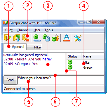 Radmin tcmainwndparts User interface