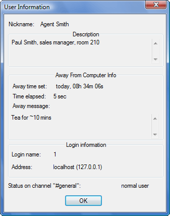 Radmin userdescr Away system