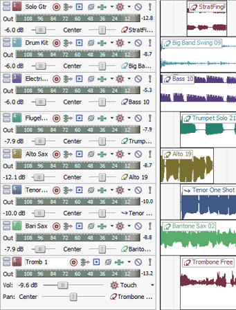 Acid Pro submix1 Creating a Submix Using Busses