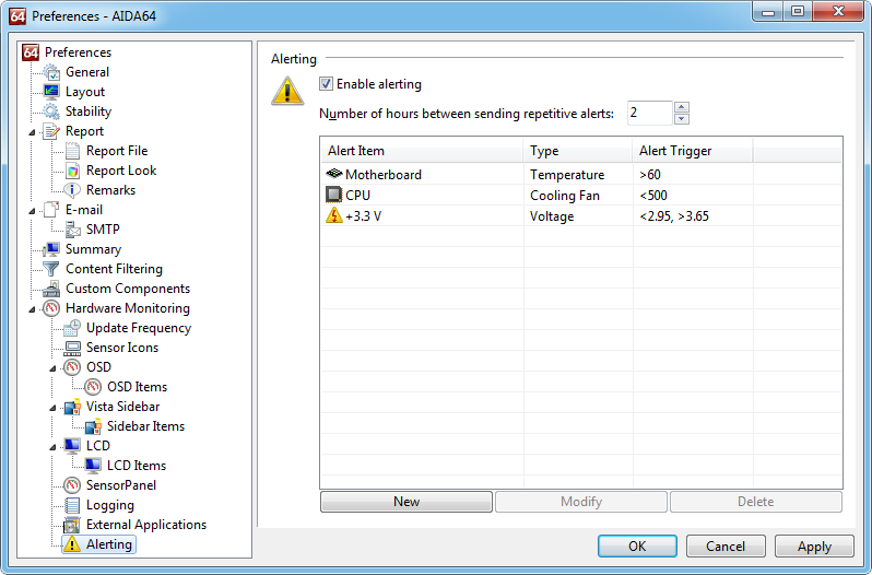 Aida64 preferences hwmalerting1 Alerting