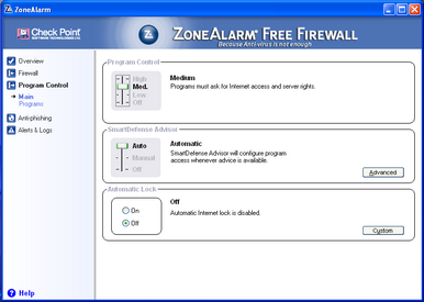 Alert Commander zone alarm free 3 ZoneAlarm Free