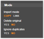 Avid Studio image004 The Mode panel