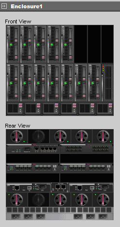 HP BladeSystem 153815 Graphical view navigation