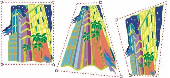 CorelDRAW 3d perspec examples Applying perspective to objects