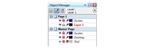 CorelDRAW layers default Creating layers