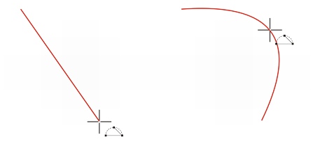 CorelDRAW lines threepoint curve Drawing lines