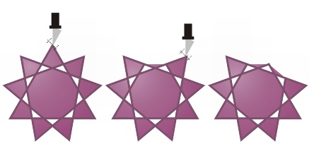 CorelDRAW shaping virtual segm delete Cropping, splitting, and erasing objects