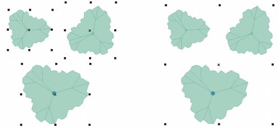 Grouping objects CorelDRAW workobj group example Grouping objects
