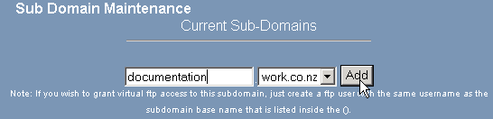 Cpanel subdomains Subdomains