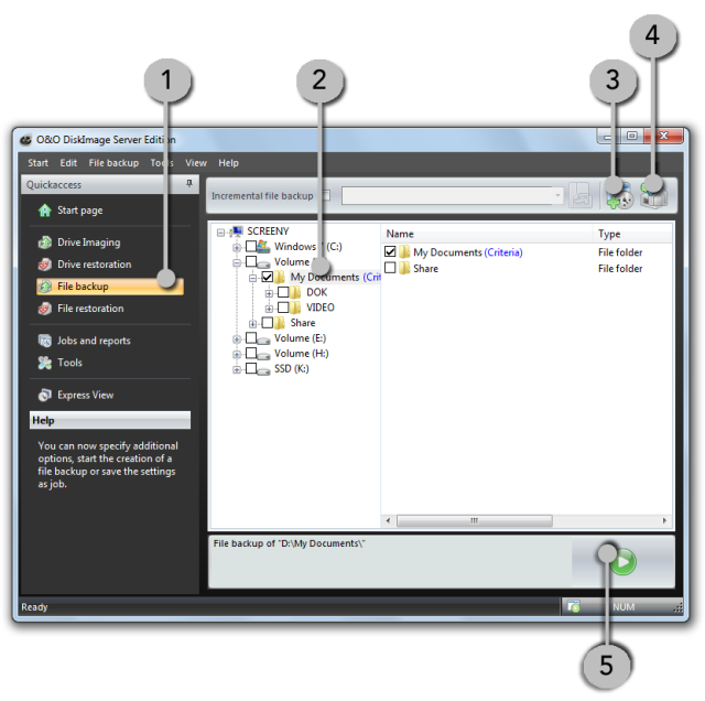 O&O DiskImage oodi6 dateibackup 640x636 Image single files and folders