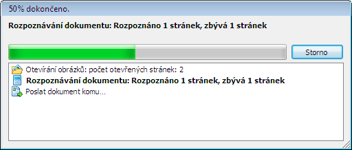 Rychlé úlohy aplikace ABBYY FineReader Finereader taskautomationprogressbar Rychlé úlohy aplikace ABBYY FineReader
