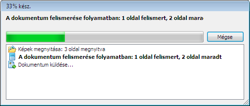 Az ABBYY FineReader gyors feladatai Finereader taskautomationprogressbar Az ABBYY FineReader gyors feladatai