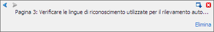 Barre degli strumenti Finereader messagespane Barre degli strumenti