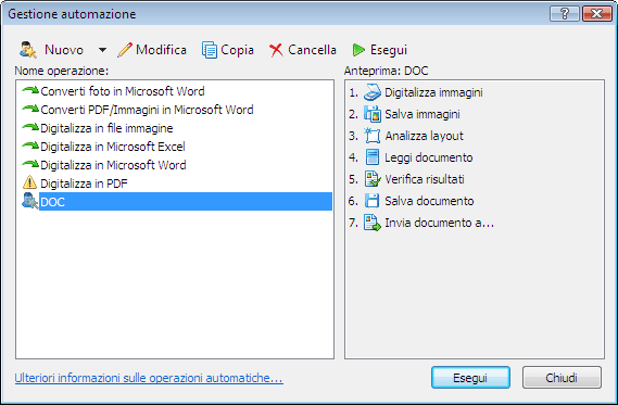 Gestione delle operazioni automatiche di ABBYY FineReader Finereader taskautomationmanager Gestione delle operazioni automatiche di ABBYY FineReader
