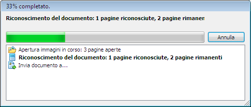Operazioni rapide di ABBYY FineReader Finereader taskautomationprogressbar Operazioni rapide di ABBYY FineReader