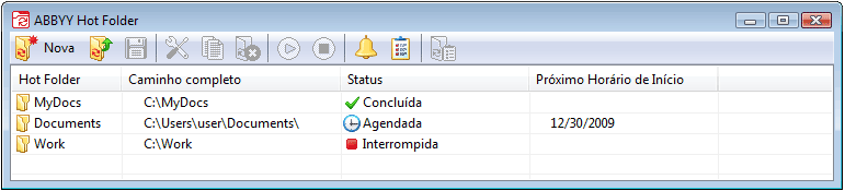 Janela principal Finereader hfmainwindow Janela principal