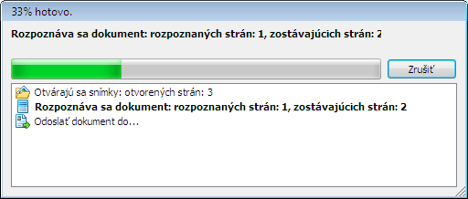 Rýchle úlohy programu ABBYY FineReader Finereader taskautomationprogressbar Rýchle úlohy programu ABBYY FineReader