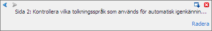 Verktygsfält Finereader messagespane Verktygsfält