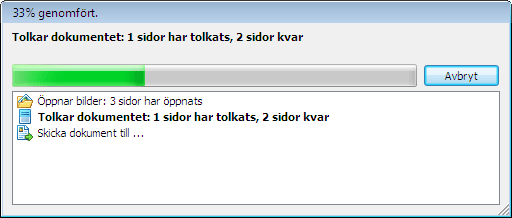 Snabbuppgifter i ABBYY FineReader Finereader taskautomationprogressbar Snabbuppgifter i ABBYY FineReader