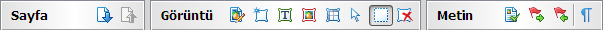 Araç çubukları Finereader windowsbars Araç çubukları
