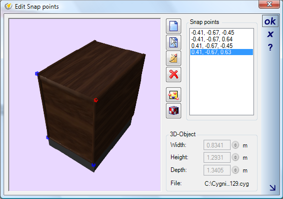 Home Designer image11 226 Snap Points for 3D Objects