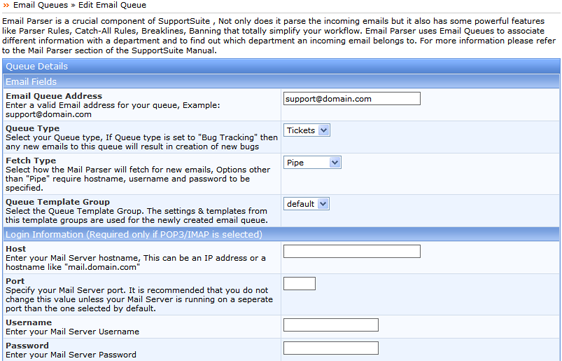 Kayako ss parser020 Manage Email Queues