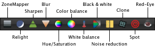 LightZone tools editing en Editing tools overview