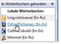 ABBYY Lingvo cardsadvices click dictionary Tipps zur Benutzung von QuickCards