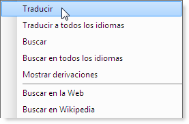 ABBYY Lingvo cardsadvices context menu Consejos sobre el uso de ventanas de entrada