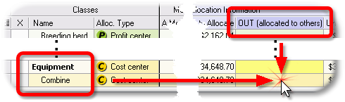 ManagePLUS for QuickBooks qsalloceqptcombine 16. Allocating from a class to other classes