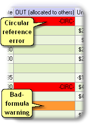 ManagePLUS for QuickBooks ref dlg errorandwarncolors Allocation tips, notes, and FAQ