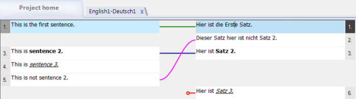 MemoQ alignment documents Alignment