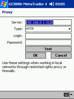 Metatrader Mobile proxy Server