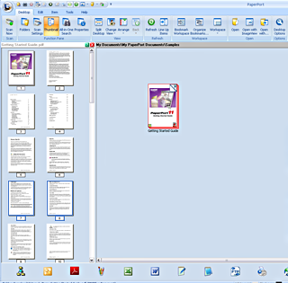 PaperPort assemble example1 Assembling documents   Example