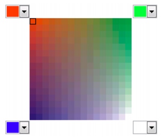 Escolher cores Photo Paint color blends Escolher cores