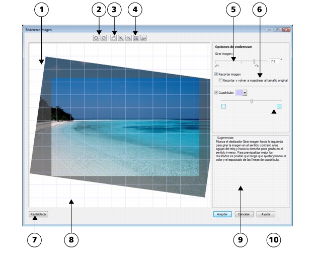 Photo Paint loc bitmaps straighten2 Enderezamiento de imágenes