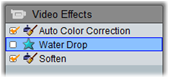 Pinnacle Studio image001 Working with the effects list