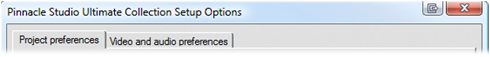 Pinnacle Studio image001 Setup options