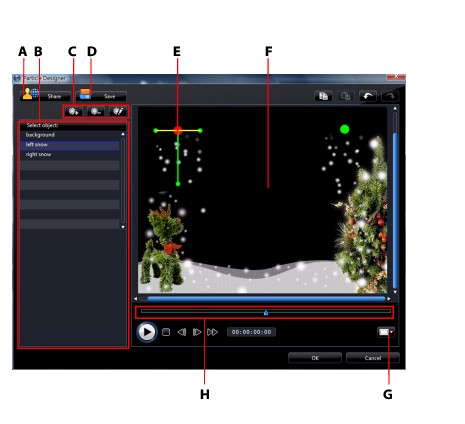 PowerDirector partic77 Modifying Particle Effects in the Particle Designer