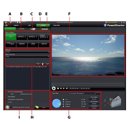 PowerDirector product2 Produce Window