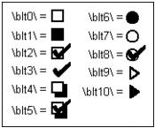 Wordperfect Quattro Pro bullets Creating text box graphics