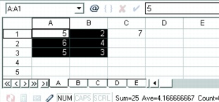 Wordperfect Quattro Pro perf calculation Creating simple equations