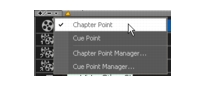 Corel Videostudio chapter cue menu Adding cues and chapters