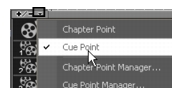 Corel Videostudio chapter cue menu cuepoint Adding cues and chapters