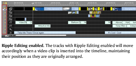 Corel Videostudio edit rippleediting2 Ripple Editing