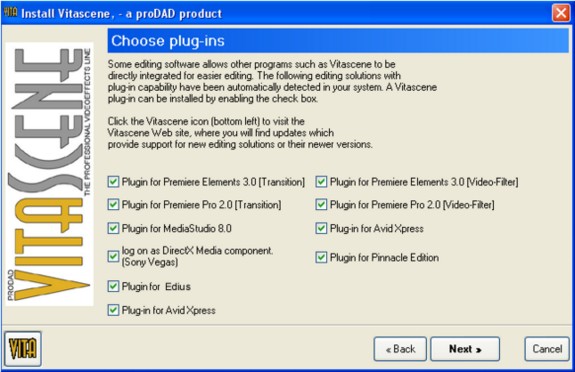 Vitascene all plugins2 Installation, Help, Registration, Technology and System requirements