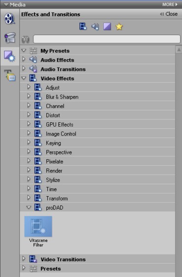 Vitascene eng preElements 1 Plugin as video effect