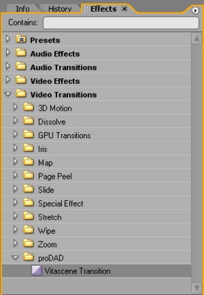 Vitascene eng prePro 3 Plugin as video transition